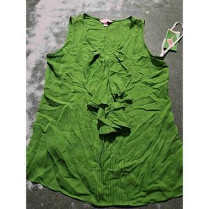 NWT Lilly Pulitzer Eliza top solid harbor club green sz 2